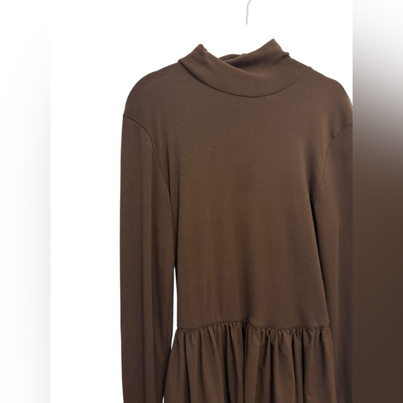 Zara Chocolate Long Sleeve Dress - Picture 3 of 3